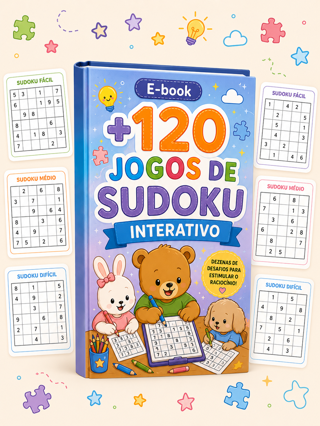 +120 Jogos de Lógica Interativos