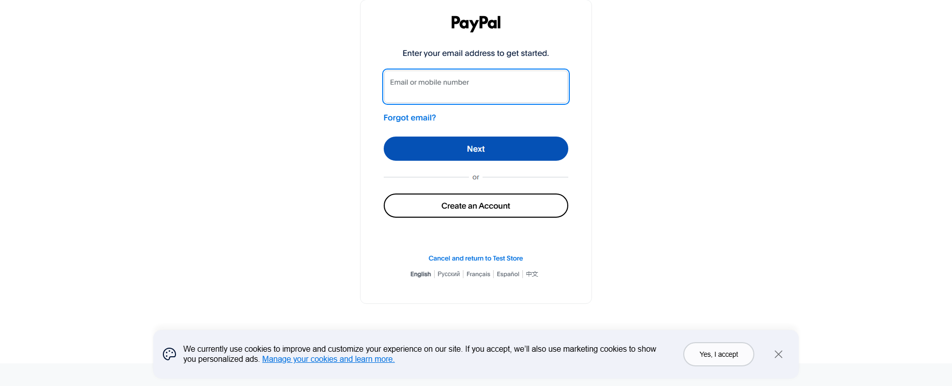 Forensic screenshot of [REDACTED] showing the phishing page layout