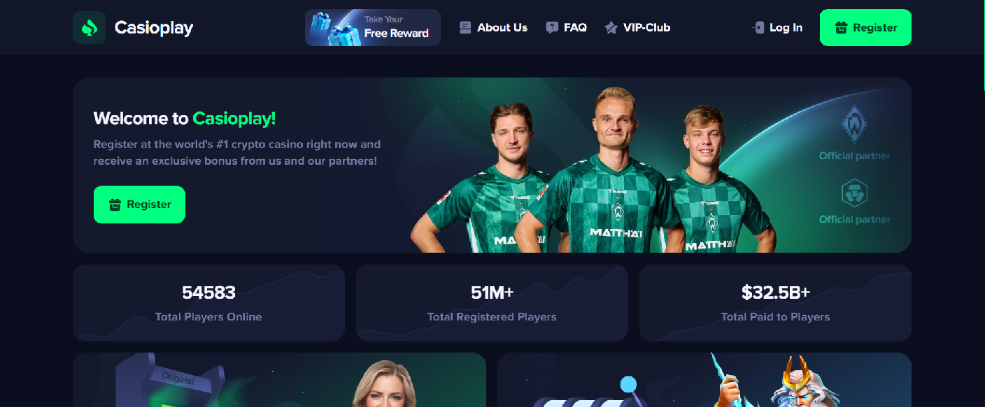 Screenshot of casioplay.com