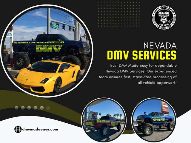 Understanding Nevada DMV services can feel overwhelming, especially when you’re unsure which tasks can be completed online and which ones require an in-person visit. With growing demand at DMV offices, knowing your options ahead of time can save you hours of waiting and unnecessary stress.

Click Here for More Information: https://dmvmadeeasy.com/dmv-services-las-vegas/

Address: 8615 W Flamingo Rd, Las Vegas, NV 89147

Phone Number: +17022413662

Google Map: https://goo.gl/maps/BJNY18FeVELkd5ye8

Read Our Blog:

https://dmvmadeeasyvegas.blogspot.com
https://dmvmadeeasy.wordpress.com
https://dmvmadeeasyvegas.yooco.org

More Links:

https://linktr.ee/dmvmadeeasy
https://about.me/dmvmadeeasyvegas
https://myslink.app/dmvmadeeasy