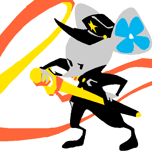 Drawing of a mouse in japanese-style outfits