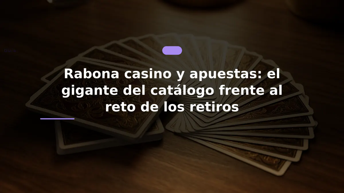 Rabona casino y apuestas: el gigante del catálogo frente al reto de los retiros