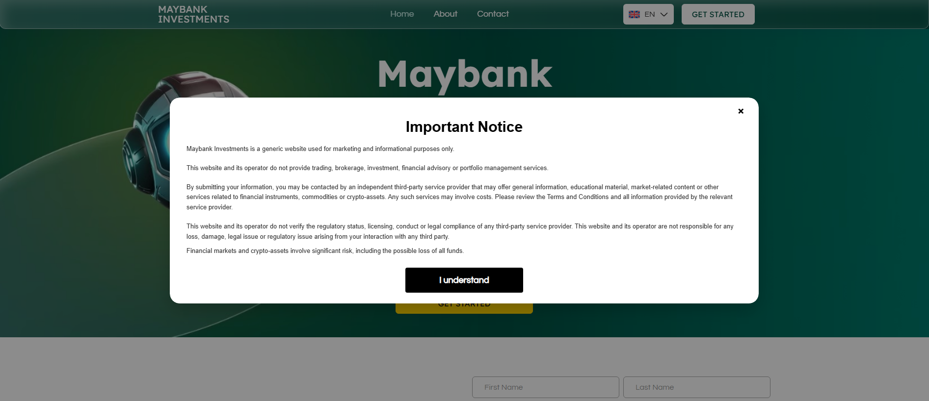 Stored capture of maybankinvestments.live