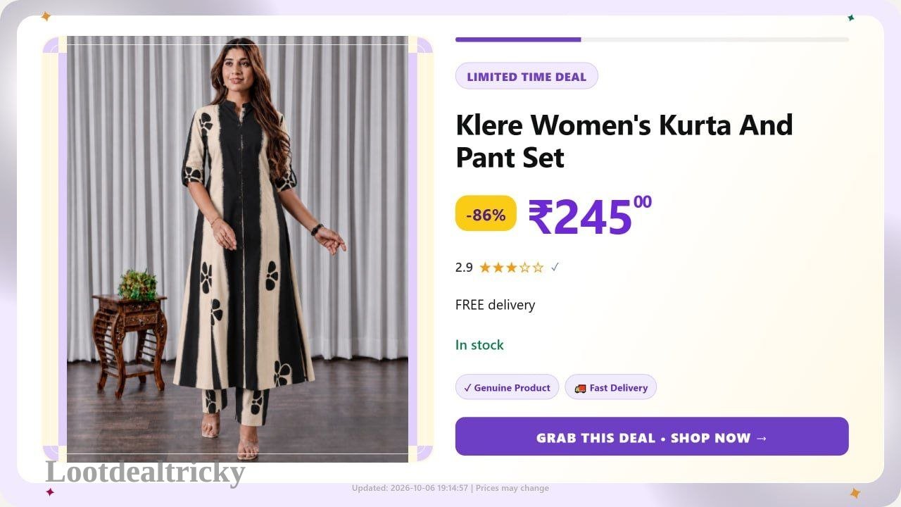 Women S Kurta – Just ₹245 | Huge Savings Offer
