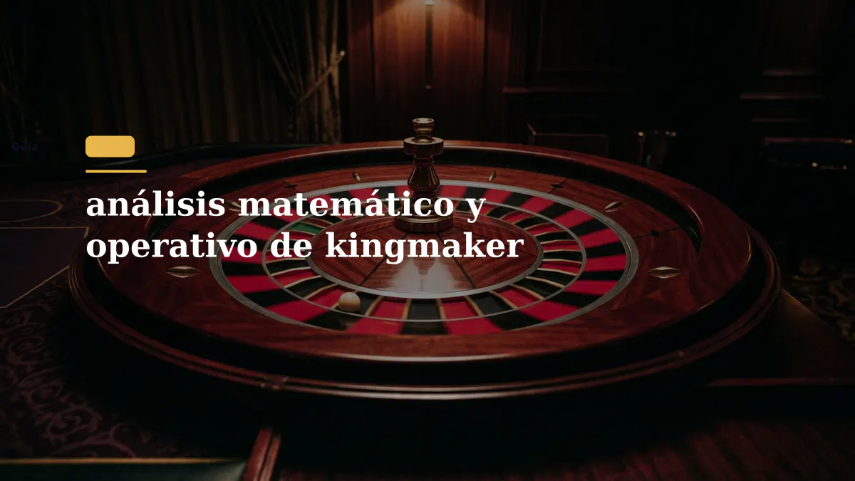 análisis matemático y operativo de kingmaker
