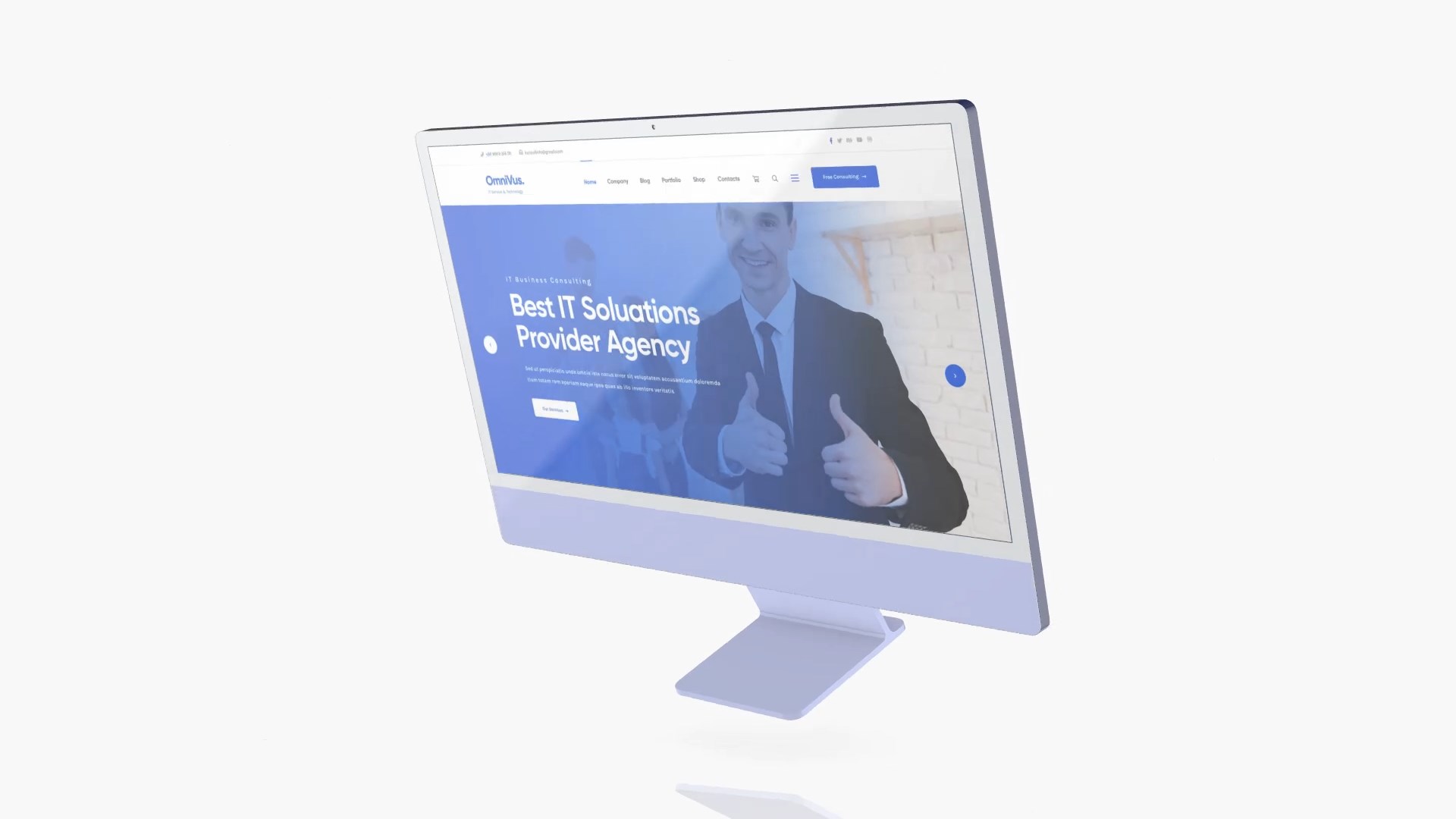 Website Screen Desktop Computer Mockup Website Screen Desktop Computer Mockup