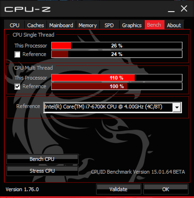 CPU Z Benchmark