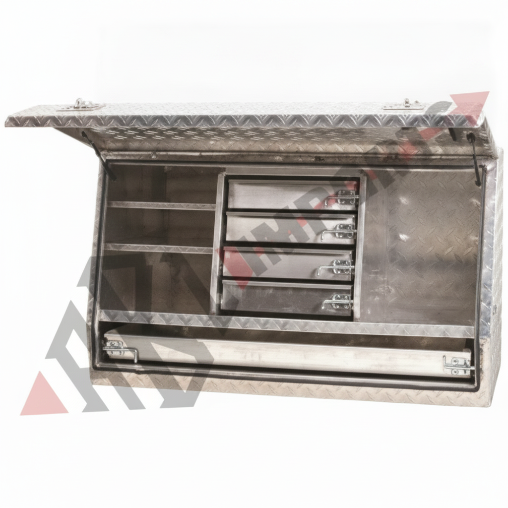 Aluminium Truck Box 5 Drawer 1400x500x700mm