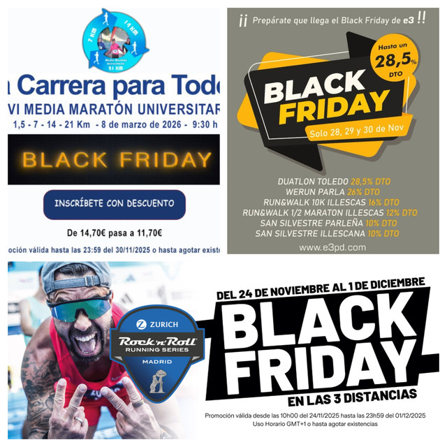 ¡Black Friday Runner! Descuentos brutales en inscripciones de carreras que no puedes dejar pasar