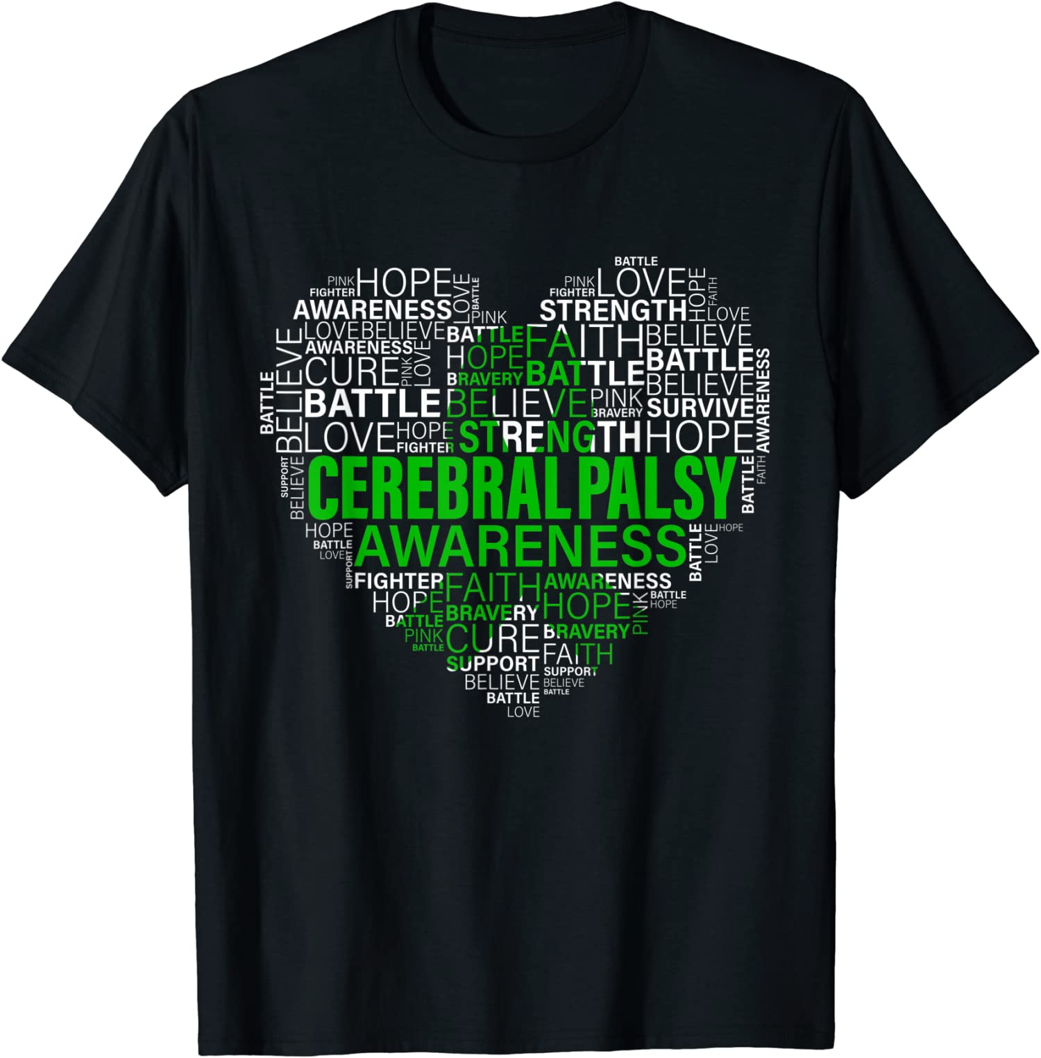 Cerebral Palsy Awareness Hope Support Strong Warrior Unisex T-Shirt