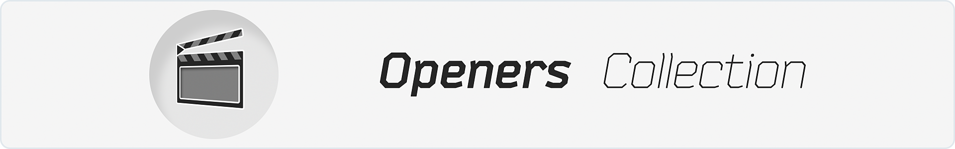 Typographic Opener - 6