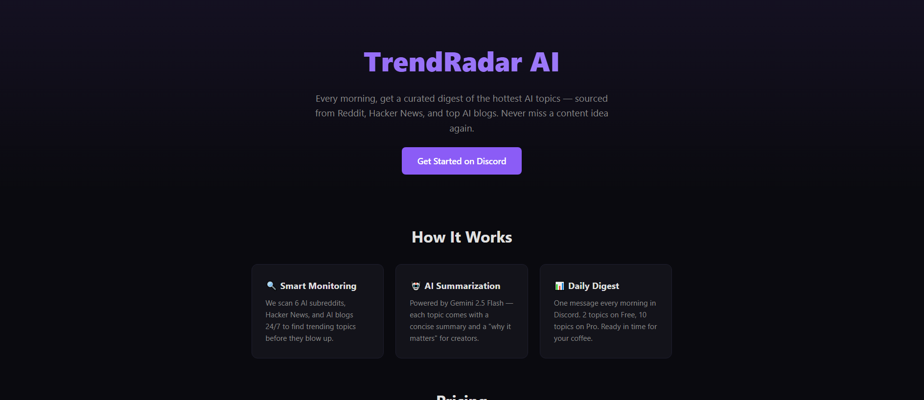 Stored capture of trendradar-ai.com