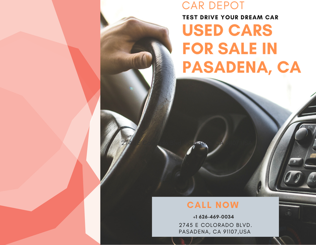 Car Depot has a large selection of used vehicles for sale in Pasadena, CA.