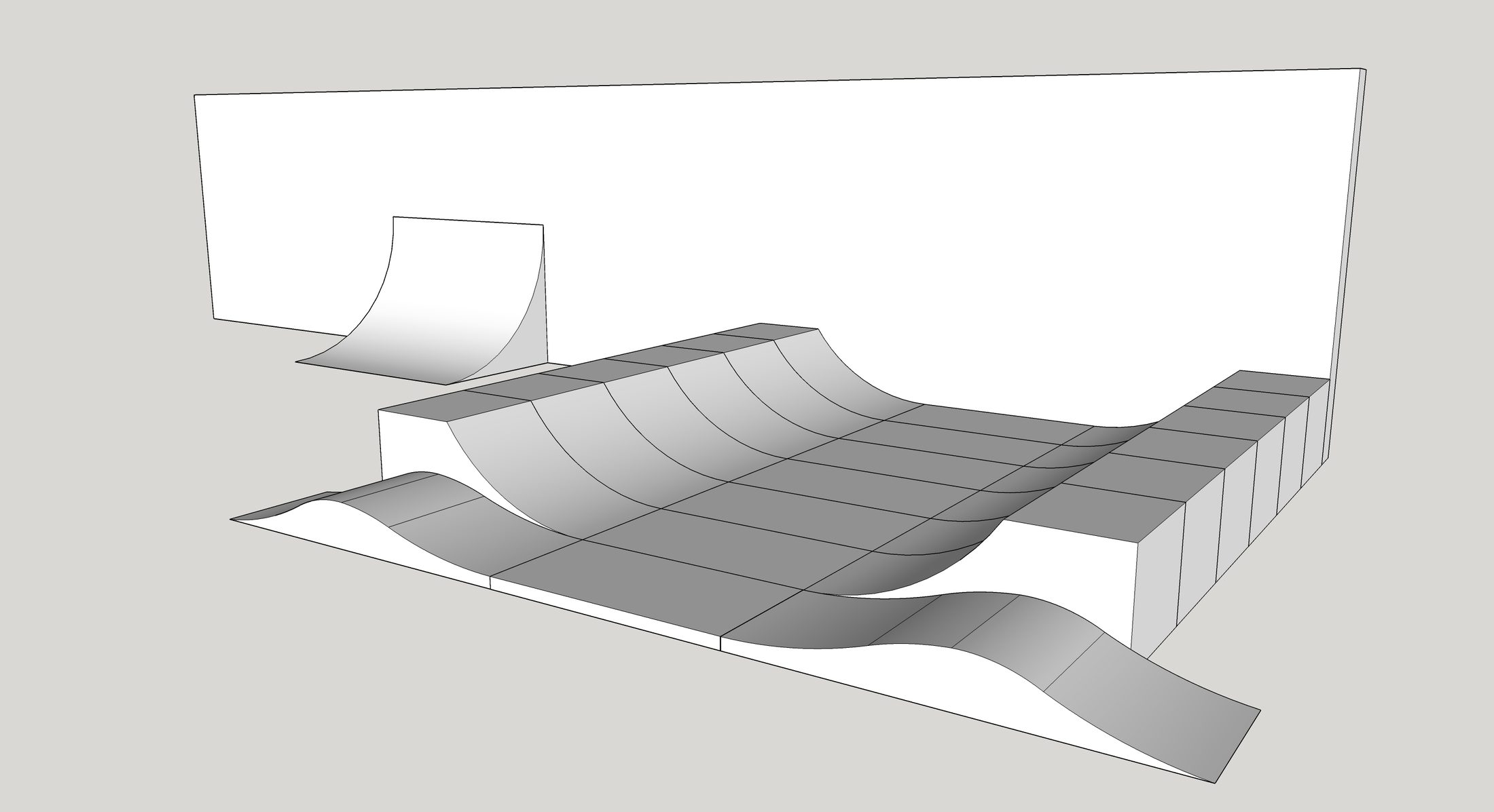 Miniramp photograph 14 — Downside Mini Ramp Illustration 3 ft space v1 01