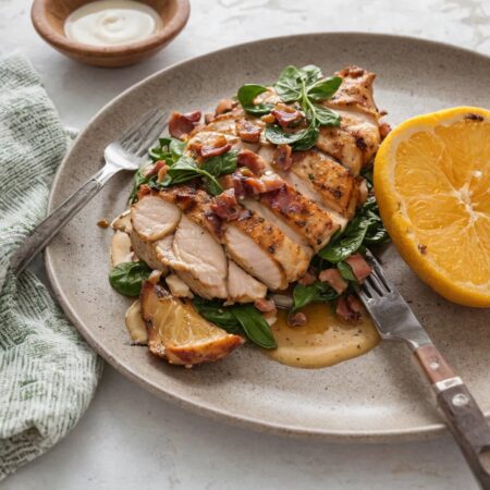 Creamy Balsamic Chicken with Spinach