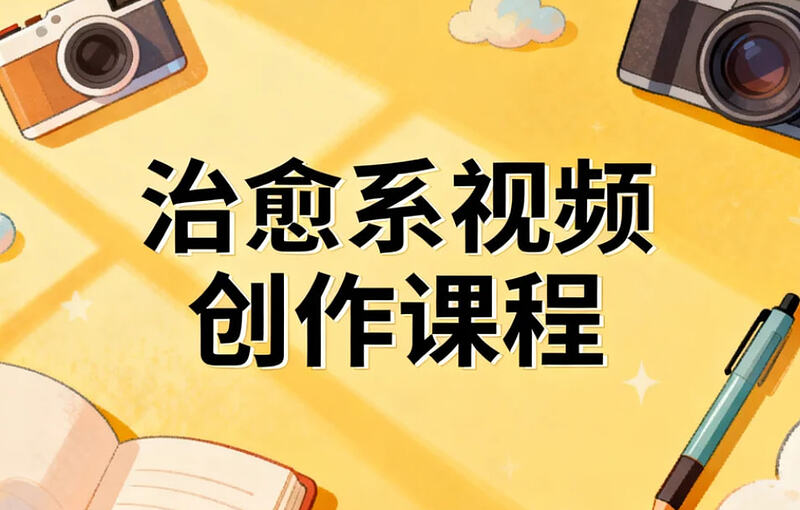 治愈系视频创作课程，从文案到画面+剪映全实操