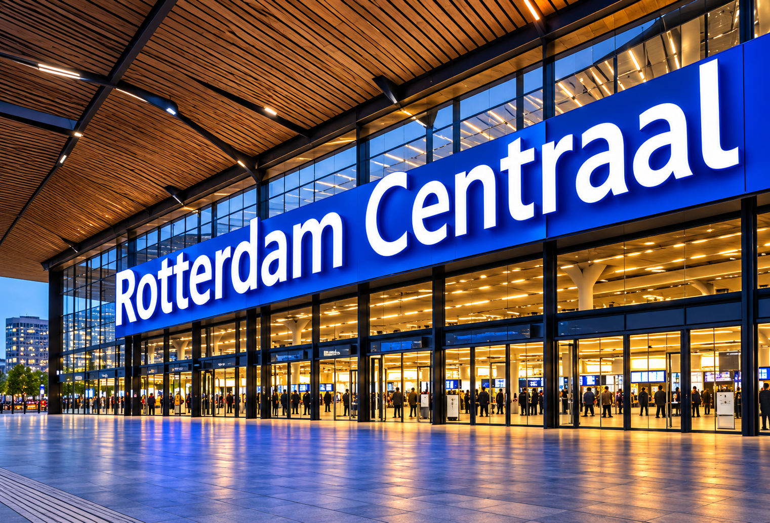 Ingang van station Rotterdam Centraal