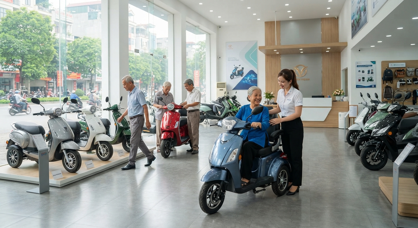 mua xe điện 3 bánh tại hải phòng - hình minh họa