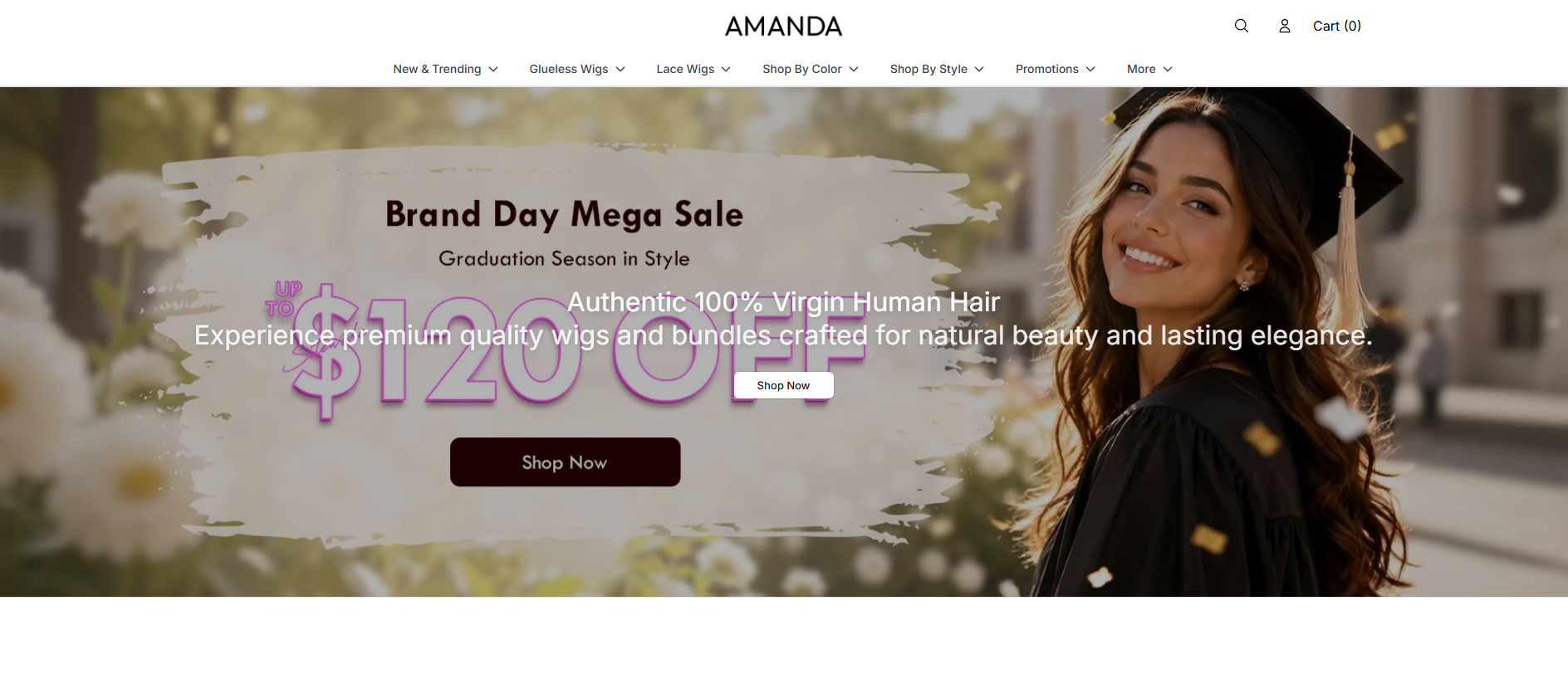 Stored capture of amandahairhq.shop