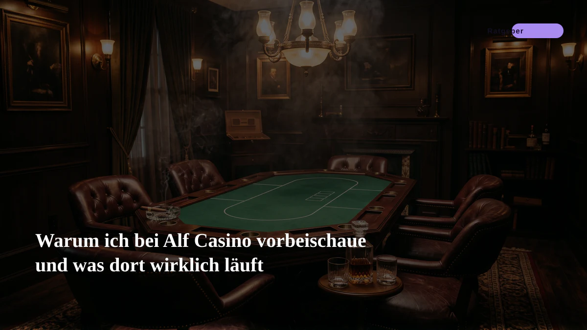 Warum ich bei Alf Casino vorbeischaue und was dort wirklich läuft
