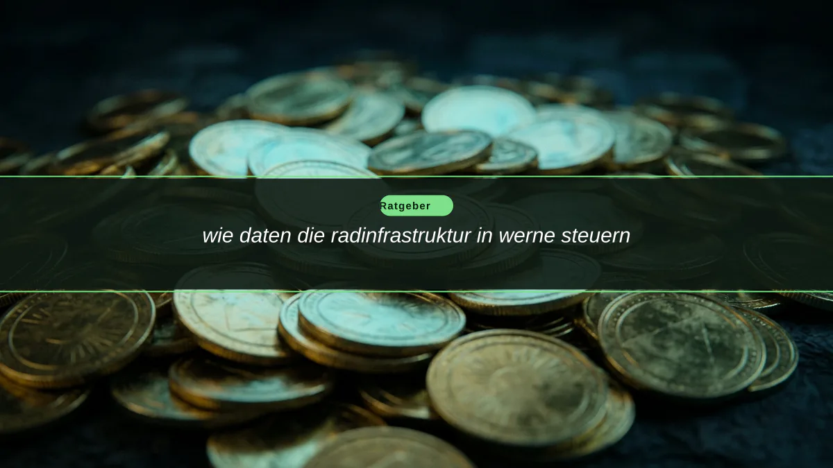 wie daten die radinfrastruktur in werne steuern