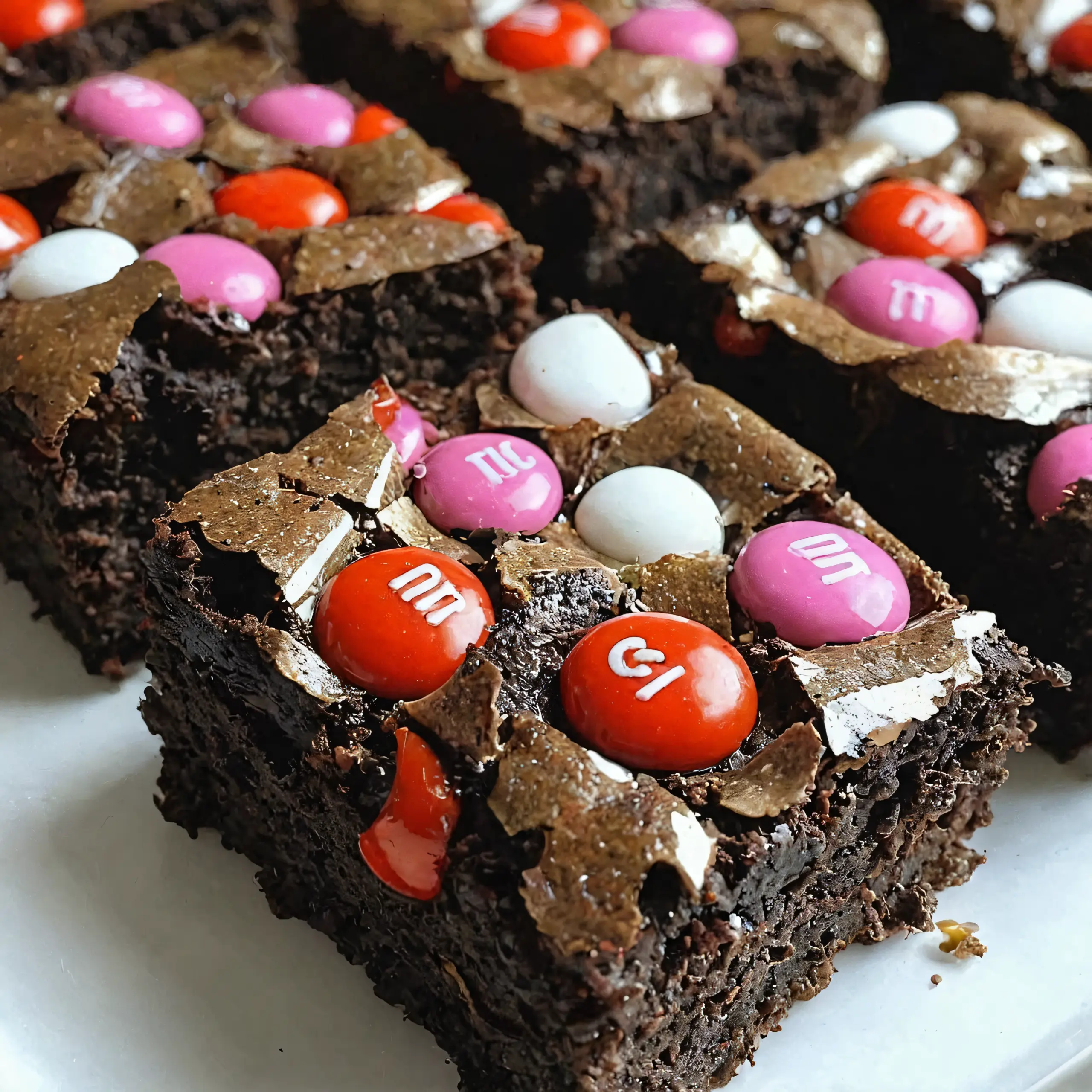 Valentins M&M Brownies: 7 süße Gründe