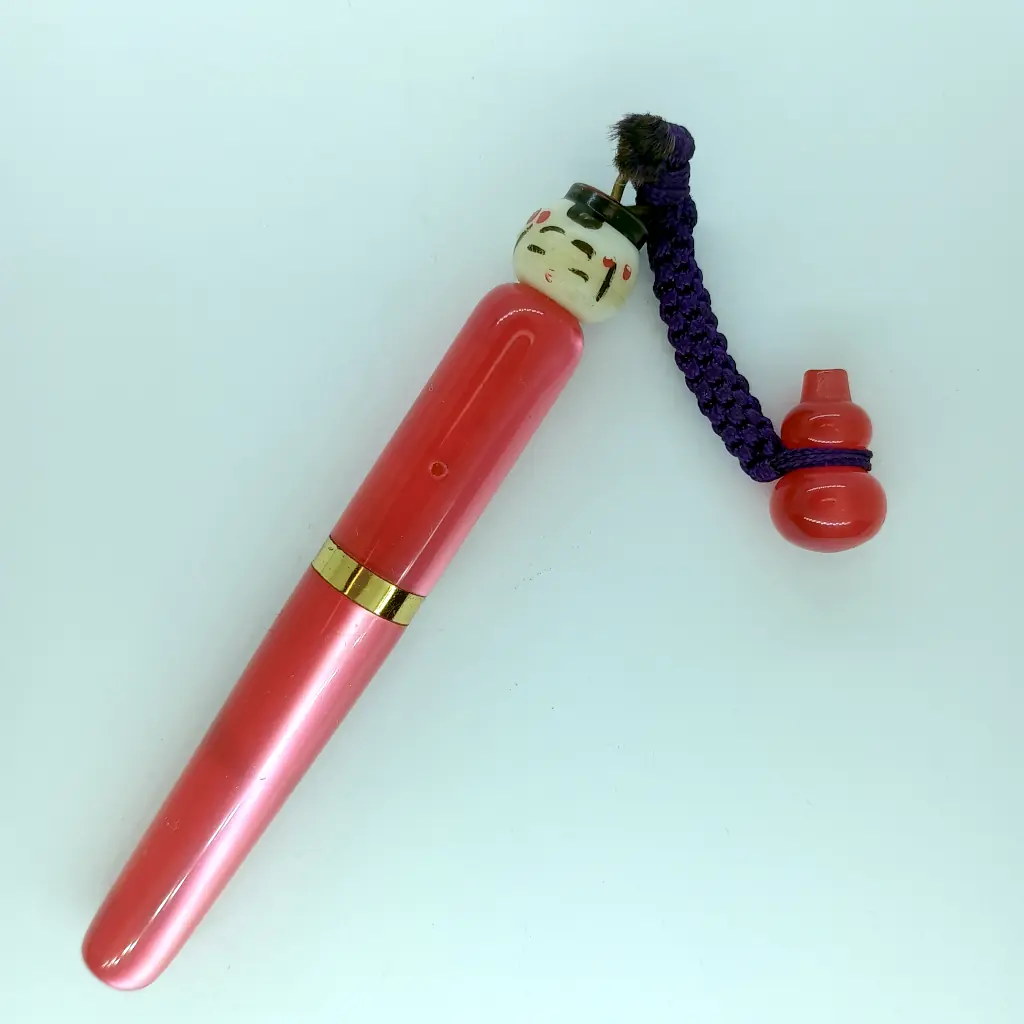 Caneta Tinteiro Japonesa Vintage Kokeshi – Anos 60 – Pena Irídio e Sistema Funcional. - Foto 5