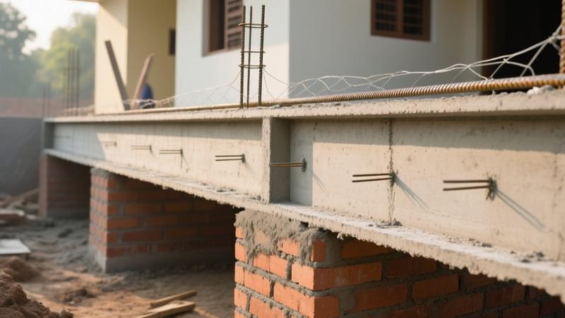 Plinth Beam in House Construction 2026 - Purpose, Size, Reinforcement and Common Mistakes