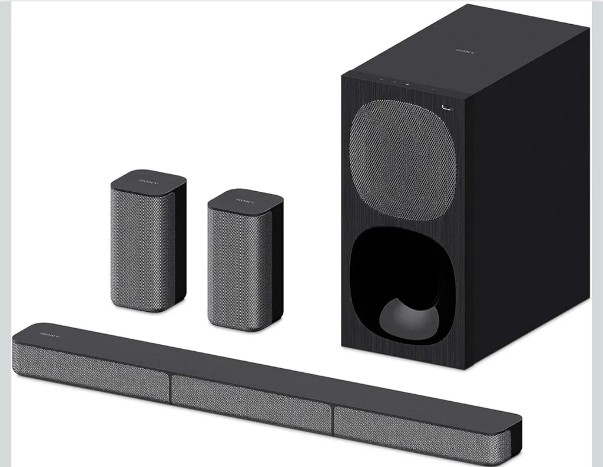 Sony HT-S20R Real 5.1ch Dolby Digital Soundbar for TV with subwoofer and Compact Rear Speakers, 5.1ch Home Theatre System (400W,Bluetooth & USB Connectivity, HDMI & Optical connectivity)
