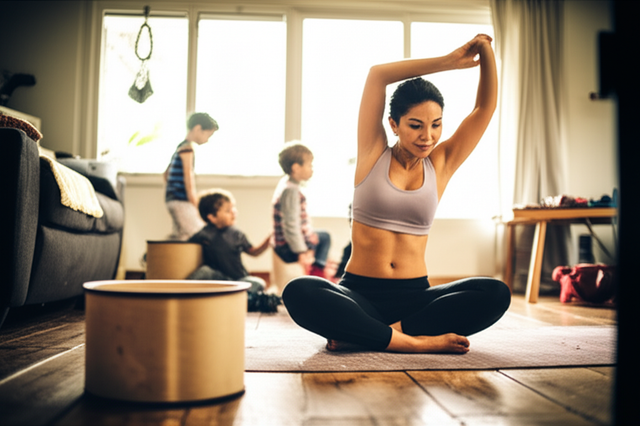Working mom managing health