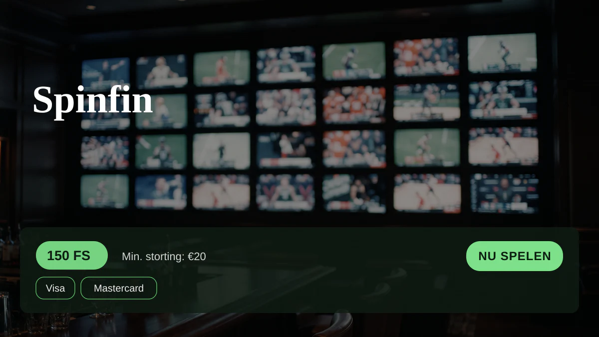 Spinfin casino — welkomstbonus 100% match bonus tot €2.000 + 150 FS, betalingen: Visa, Mastercard, Skrill, Neteller, Paysafecard
