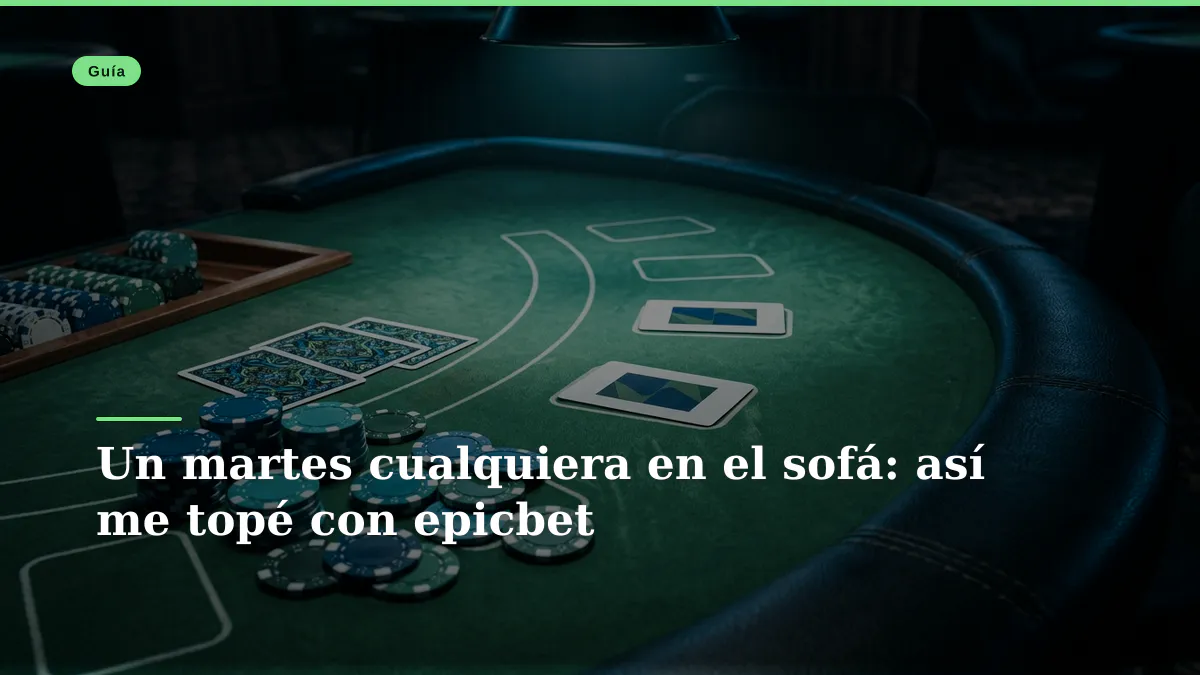 Un martes cualquiera en el sofá: así me topé con epicbet