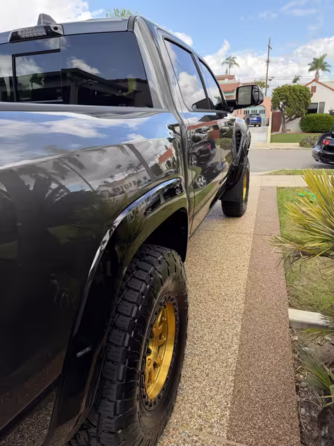 Gold beadlock wheels — RAM TRX