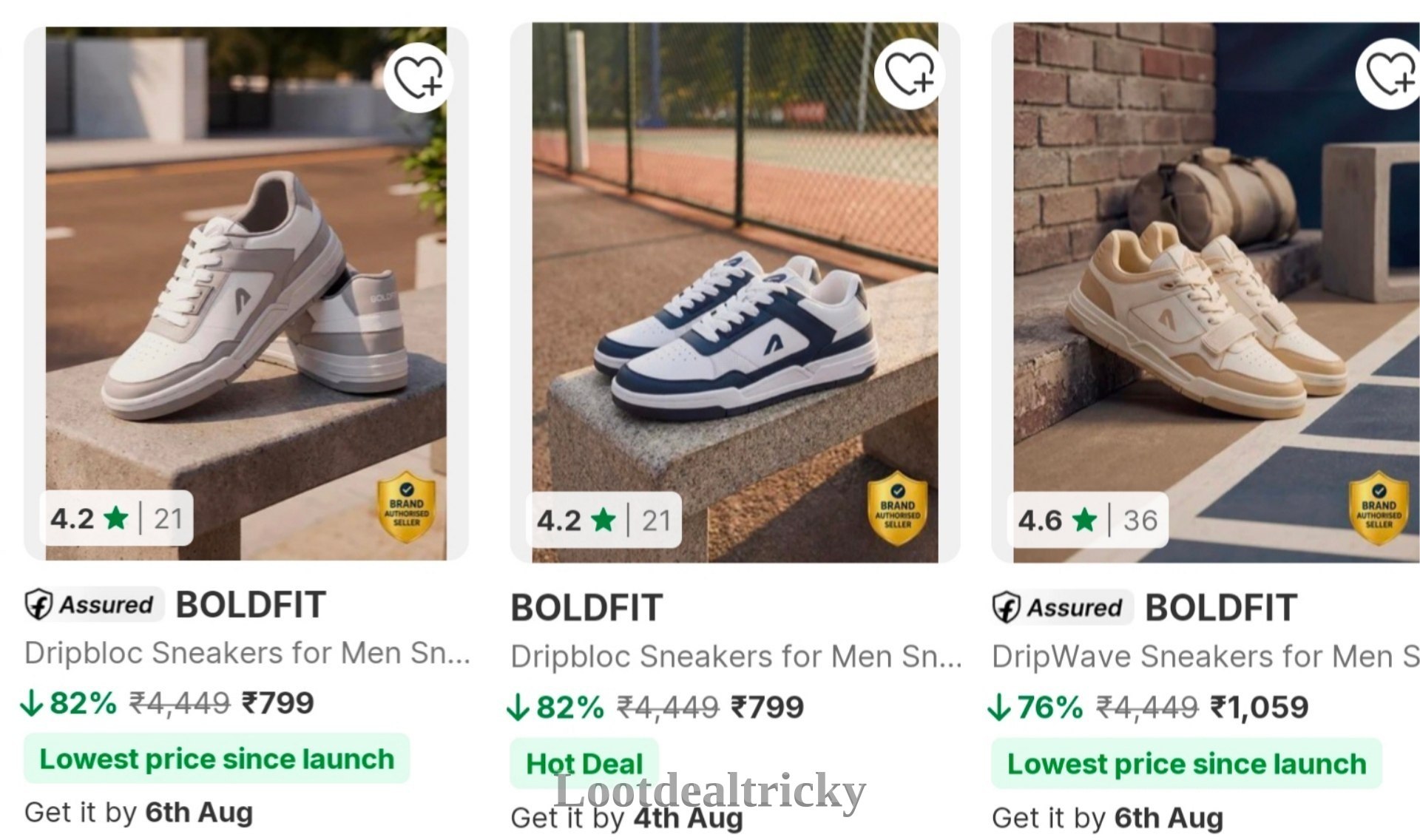 Boldfit Sneakers 70 – Wonderful Discount Today @ ₹70 (70%)