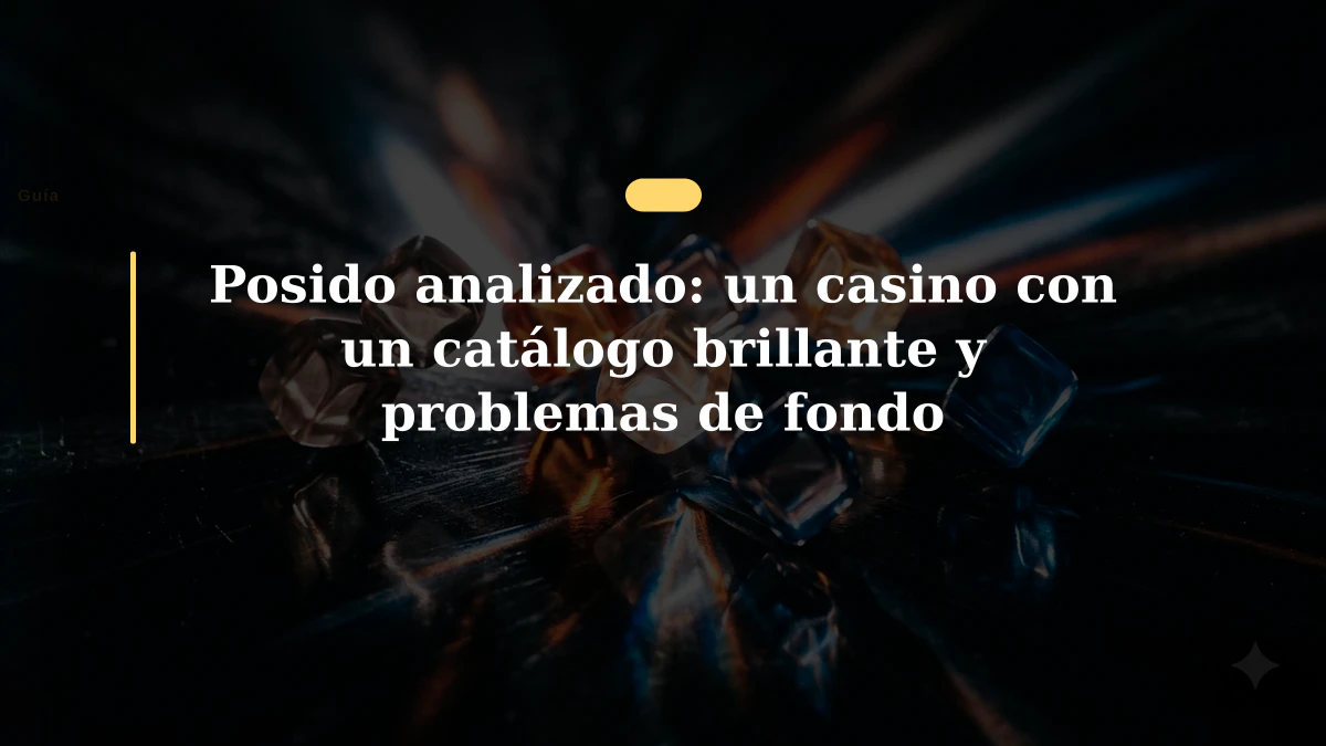 Posido analizado: un casino con un catálogo brillante y problemas de fondo