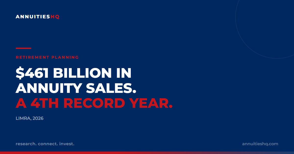 $461 Billion in Annuity Sales — A Fourth Consecutive Record