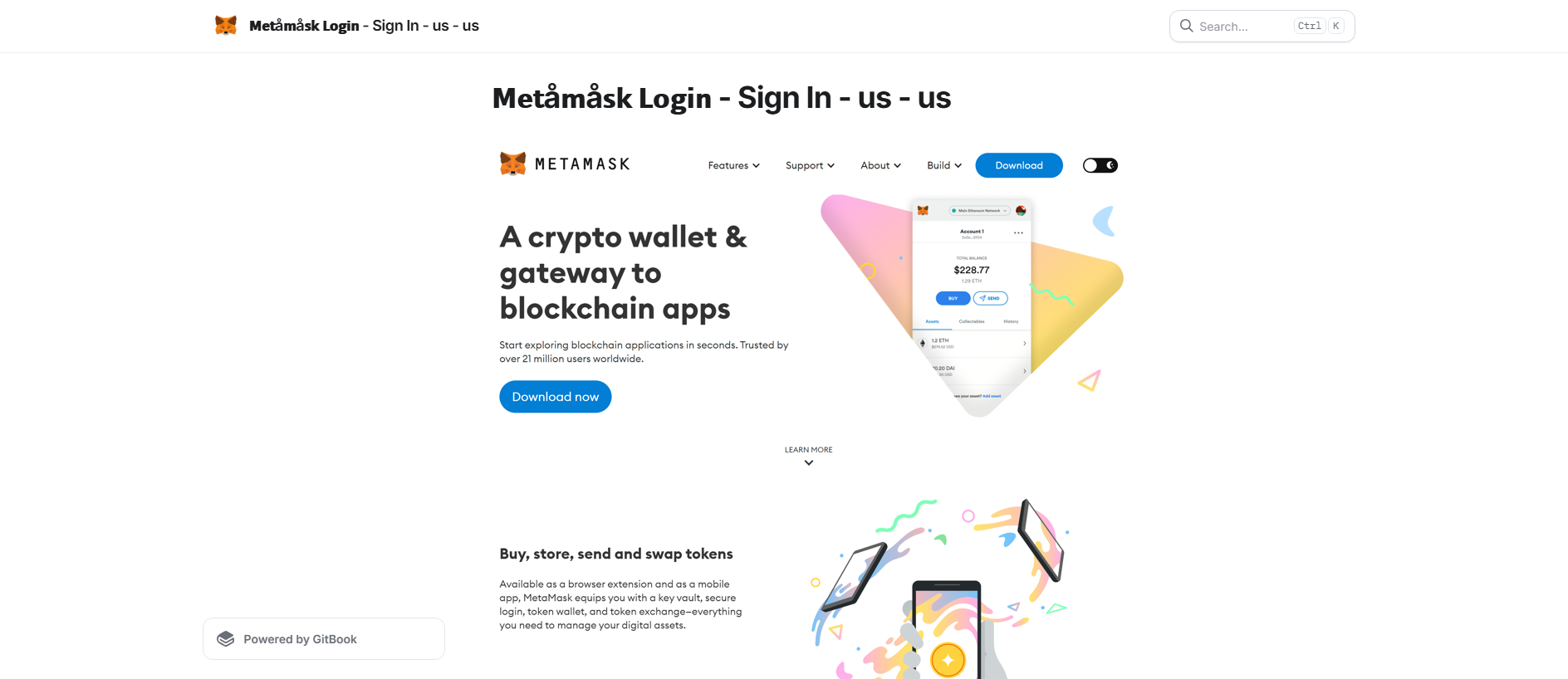 Stored capture of metameaslogiz.gitbook.io
