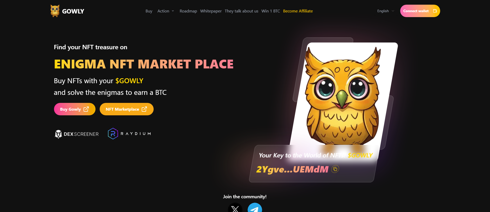 Stored capture of gowlysolcoin.com