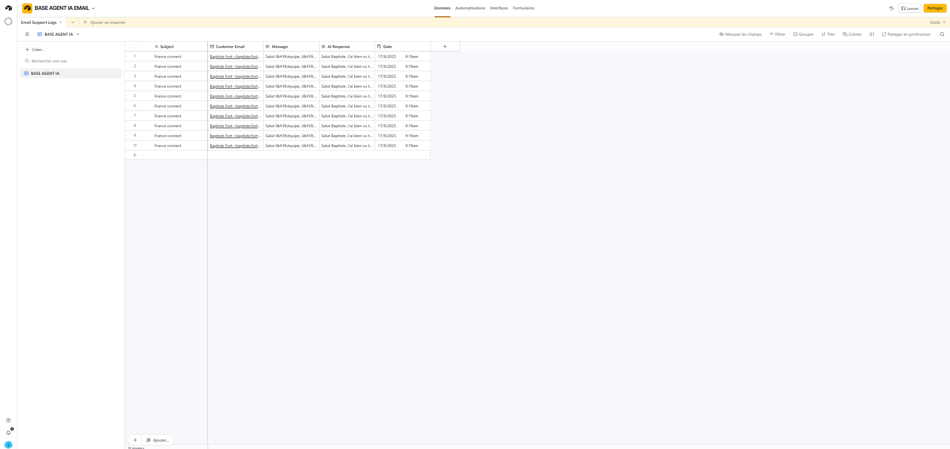 我的 Airtable 数据库