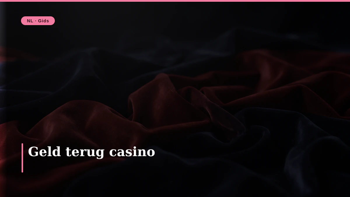 Geld terug casino