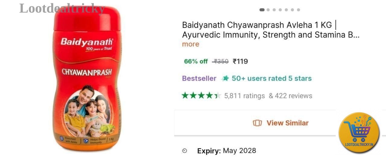 Baidyanath Chyawanprash 1kg  – Just ₹119 | Loot Lo