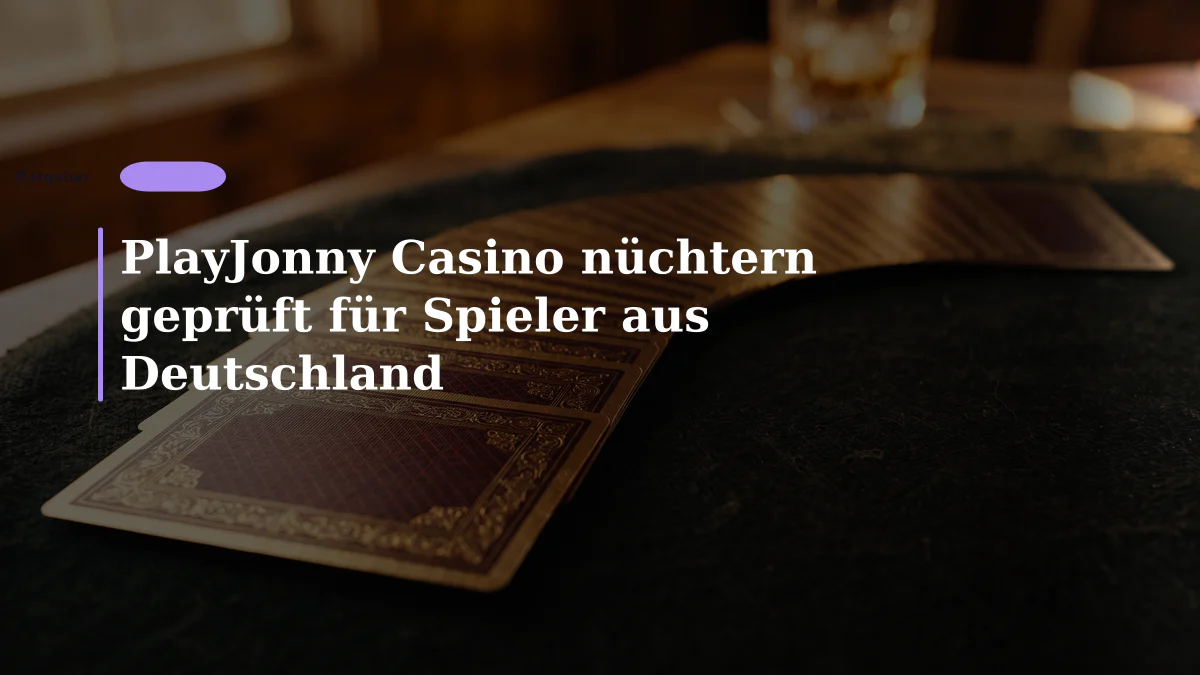PlayJonny Casino nüchtern geprüft für Spieler aus Deutschland
