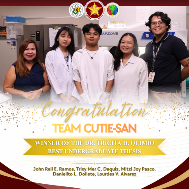 College of Science triumphs at the AFM National Symposium, secures Best Thesis Award