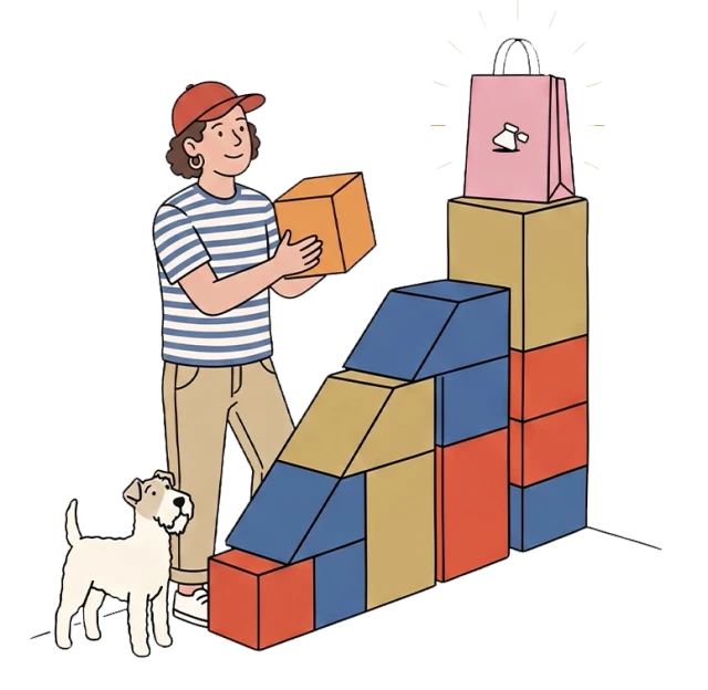 Illustration representing average order value growth