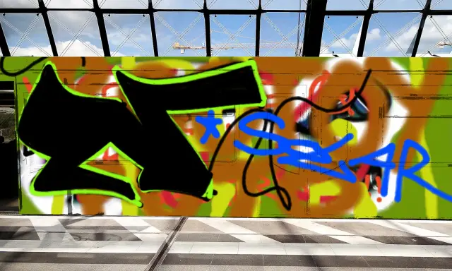 Graffiti artwork by SOLAR