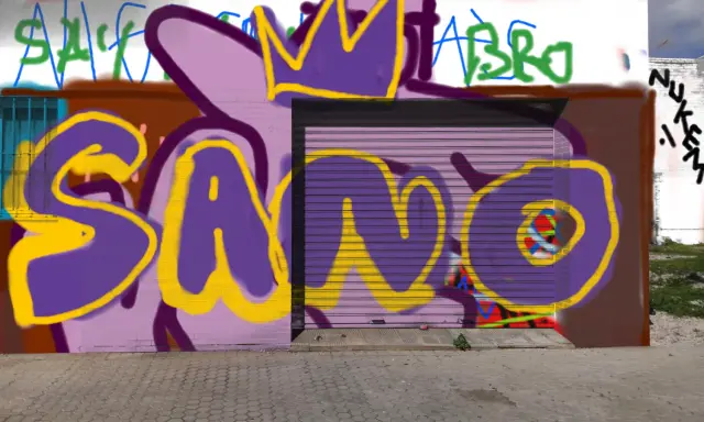 Graffiti artwork by sanoman12