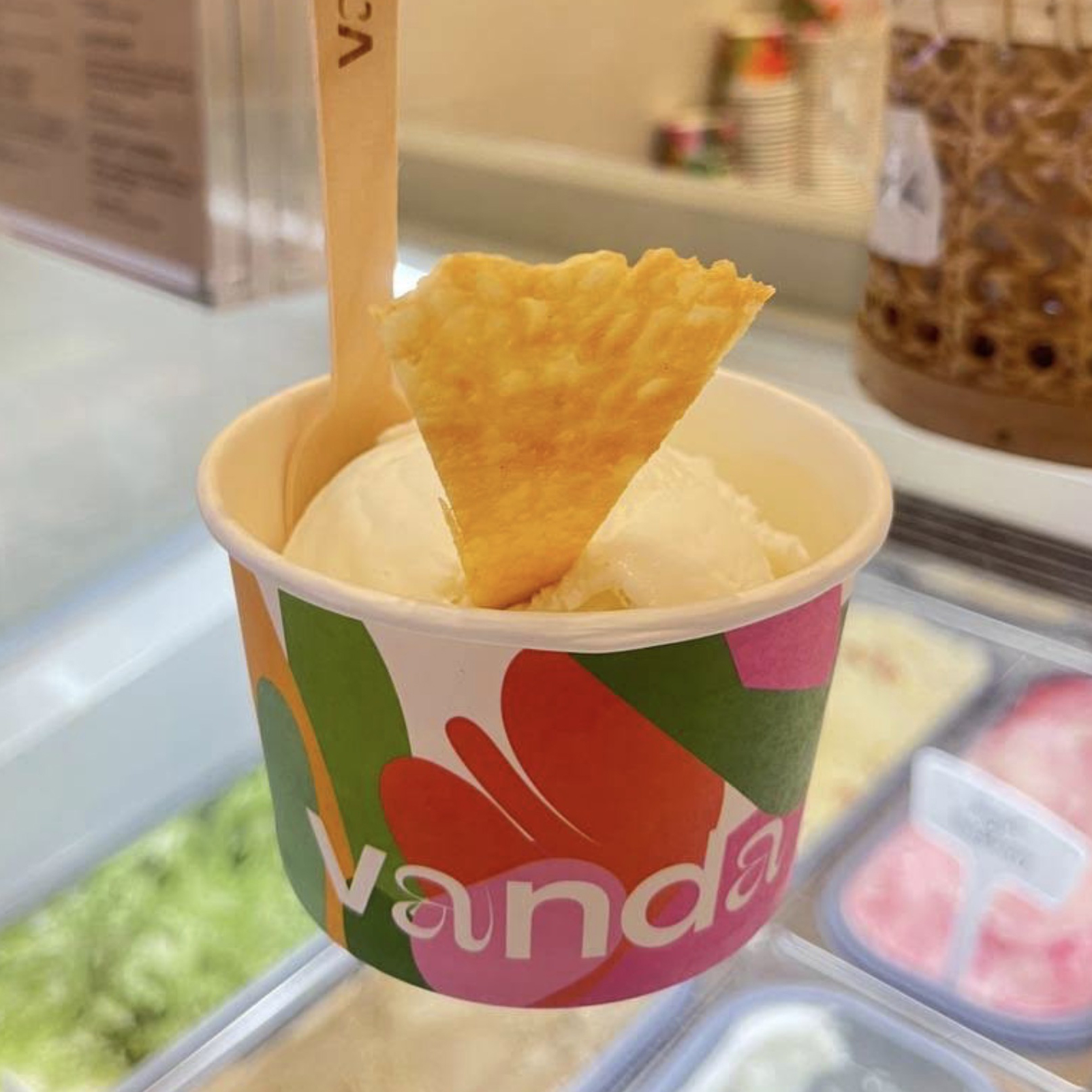 Botanical gelato flavours at Vanda Botanical Desserts