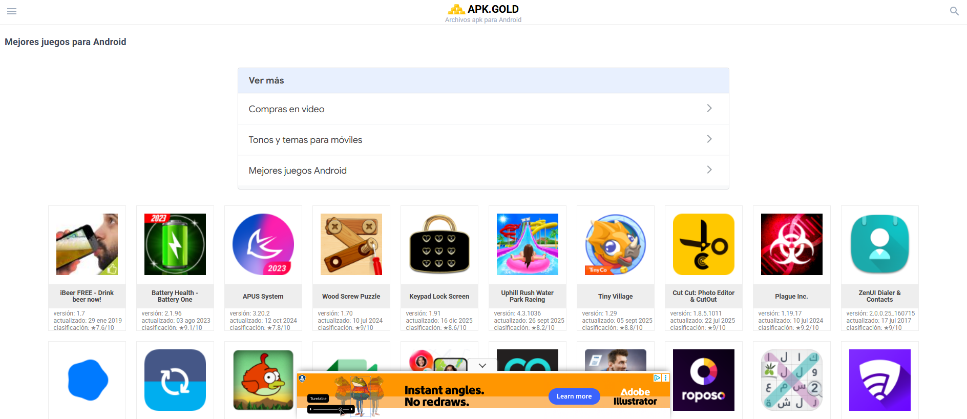 Forensic screenshot of ubii-app.apkgold.es showing the phishing page layout