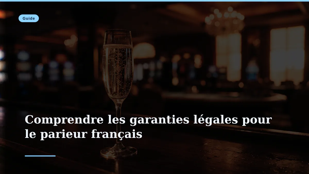 Comprendre les garanties légales pour le parieur français