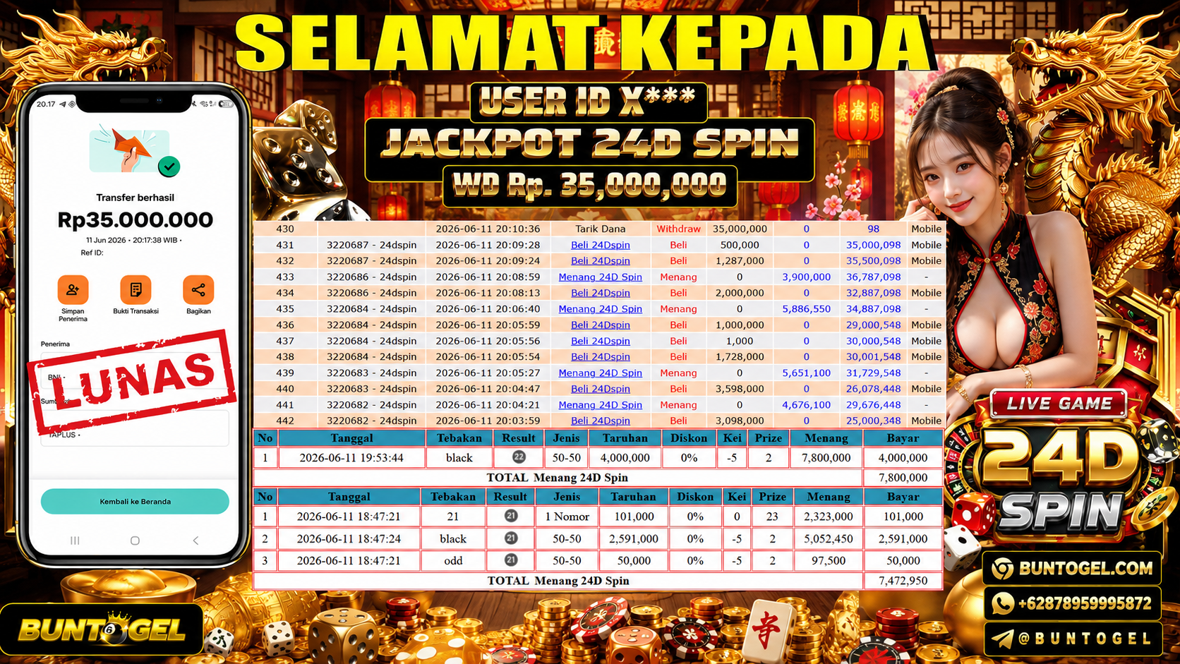 BUKTI BAYAR BUNTOGEL